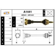 A1441 SNRA Приводной вал