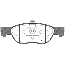 BPA0587.00 OPEN PARTS Комплект тормозных колодок, дисковый тормоз