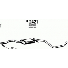 P2421 FENNO Средний глушитель выхлопных газов