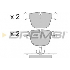 BP3115 BREMSI Комплект тормозных колодок, дисковый тормоз