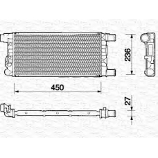 350213103000 MAGNETI MARELLI Радиатор, охлаждение двигателя