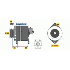 6 033 GB4 020 BOSCH Генератор