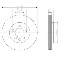 MDK0261 MINTEX Комплект тормозов, дисковый тормозной механизм