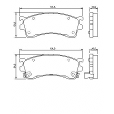 0 986 424 694 BOSCH Комплект тормозных колодок, дисковый тормоз