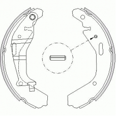 Z4202.00 WOKING Комплект тормозных колодок