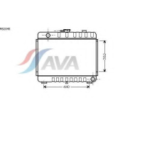 MS2045 AVA Радиатор, охлаждение двигателя