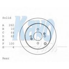 BR-3248 KAVO PARTS Тормозной диск