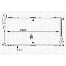 350213124200 MAGNETI MARELLI Радиатор, охлаждение двигателя