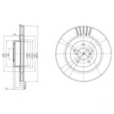 BG3413 DELPHI Тормозной диск