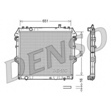 DRM50038 DENSO Радиатор, охлаждение двигателя