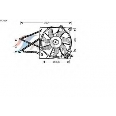 OL7524 AVA Вентилятор, охлаждение двигателя