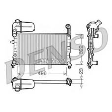 DRM09133 DENSO Радиатор, охлаждение двигателя