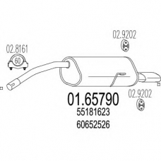01.65790 MTS Глушитель выхлопных газов конечный