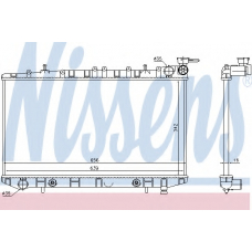 62973 NISSENS Радиатор, охлаждение двигателя