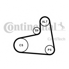 6PK906K3 CONTITECH Поликлиновой ременный комплект