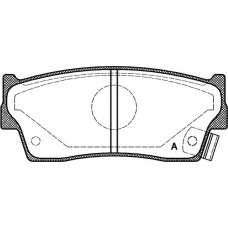 BPA0289.02 OPEN PARTS Комплект тормозных колодок, дисковый тормоз