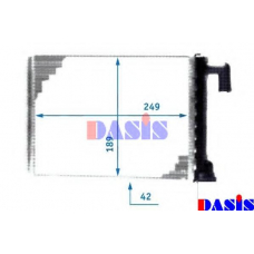 189090N AKS DASIS Теплообменник, отопление салона