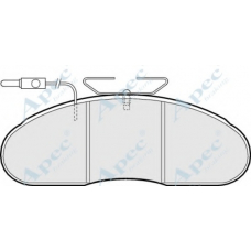 PAD677 APEC Комплект тормозных колодок, дисковый тормоз