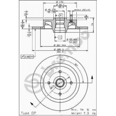 08.5051.10 BREMBO Тормозной диск