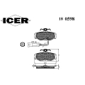 180598 ICER Комплект тормозных колодок, дисковый тормоз