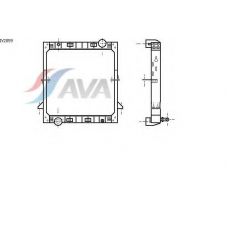IV2059 AVA Радиатор, охлаждение двигателя
