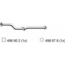 186469 ERNST Труба выхлопного газа