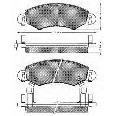 10589 BSF Комплект тормозных колодок, дисковый тормоз