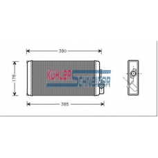 0494501 KUHLER SCHNEIDER Теплообменник, отопление салона