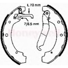 361415B BENDIX Комплект тормозных колодок