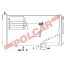 5003K82X POLCAR Skraplacze klimatyzacji