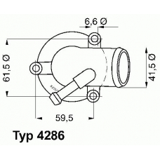 4286.87D WAHLER Термостат, охлаждающая жидкость