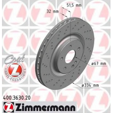 400.3630.20 ZIMMERMANN Тормозной диск