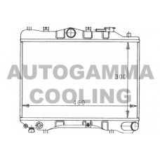 100481 AUTOGAMMA Радиатор, охлаждение двигателя