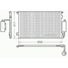 DCN20034 DENSO Конденсатор, кондиционер