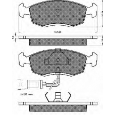 10210 BSF Комплект тормозных колодок, дисковый тормоз