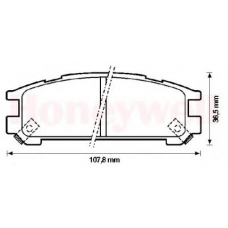 572197B BENDIX Комплект тормозных колодок, дисковый тормоз