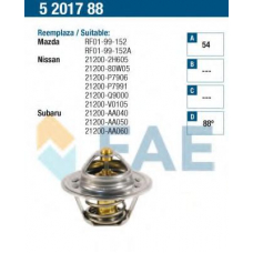5201788 FAE Термостат, охлаждающая жидкость