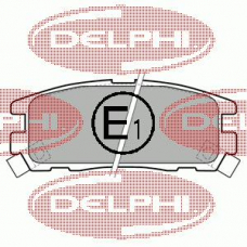 LP1622 DELPHI Комплект тормозных колодок, дисковый тормоз