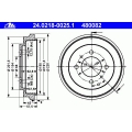 24.0218-0025.1 ATE Тормозной барабан