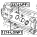 1274-LOWF1 FEBEST Направляющий болт, корпус скобы тормоза