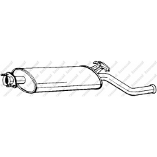 215-211 BOSAL Глушитель выхлопных газов конечный