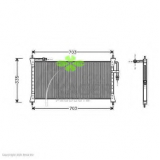 94-6034 KAGER Конденсатор, кондиционер