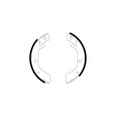 8DB 355 000-171 HELLA Комплект тормозных колодок