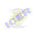 181616 ICER Комплект тормозных колодок, дисковый тормоз