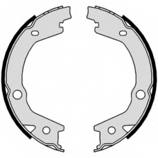 S 30 530 BREMBO Комплект тормозных колодок, стояночная тормозная с