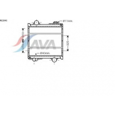 RE2040 AVA Радиатор, охлаждение двигателя