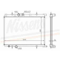 61336A NISSENS Радиатор, охлаждение двигателя