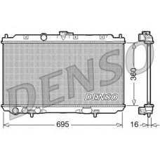 DRM46027 DENSO Радиатор, охлаждение двигателя