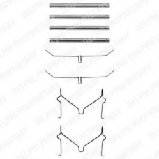 LX0182 DELPHI Комплектующие, колодки дискового тормоза