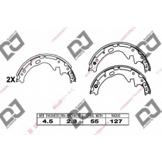 BS1112 DJ PARTS Комплект тормозных колодок